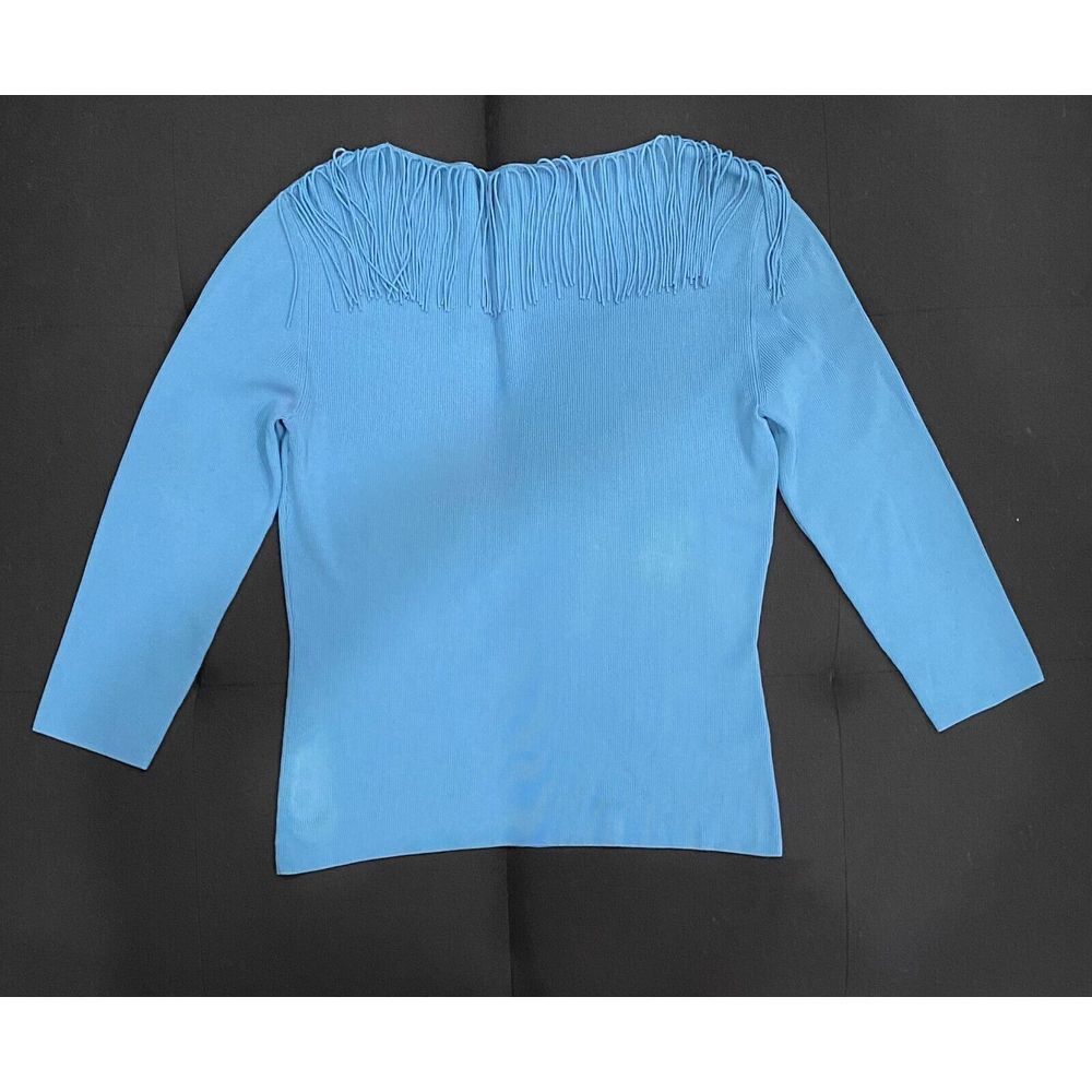 Cyrus Blue‎ Fringe Top